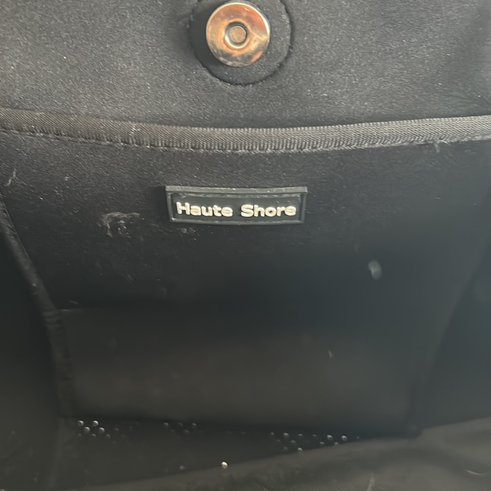 Great condition Haute Shore Black with front stripe tote - Picture 4 of 4